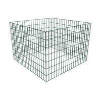 Bac À Compost Carré En Maille De Jardin 100 X 100 X 70 Cm
