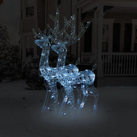 decorations noel lumineuses traineau eclaire 2 pcs 70x41x120 cm blanc froid default title 1 | jardinna