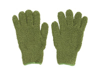 gants nettoyage microfibre vert ultra doux antipoussiere | jardinna