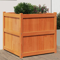 jardiniere bois massif style rustique 70x70x70 cm marron 1 | jardinna