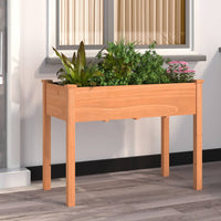 jardiniere haute bois sapin doublure marron 118 x 59 x 76 cm 1 | jardinna