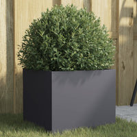 jardiniere metal exterieure design plantes fleurs arbustes acieranthracite 1 32 x 30 x 29 cm 1 | jardinna