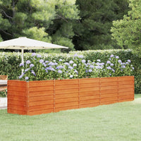 lit sureleve jardin acier corten design modern pratique 400 x 80 x 77 cm 1 | jardinna