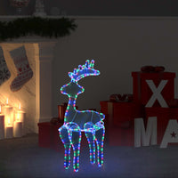 renne noel decoration 306 led multicolore 60x24x89 cm multicolore 1 | jardinna