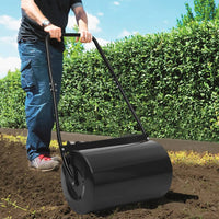 rouleau gazon acier tasser terre 50 noir 1 | jardinna