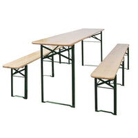 table bancs jardin bois sapin 220 cm pliable exterieur pratique robuste default title 1 | jardinna