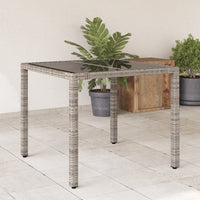 table jardin bois metal polyvalente design contemporain resistant verre 90 x 90 x 75 cm 1 | jardinna