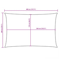 Voile De Parasol Tissu Oxford Rectangulaire Crème