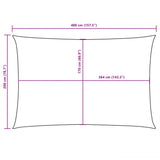 Voile De Parasol Tissu Oxford Rectangulaire Crème