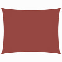 Voile De Parasol Tissu Oxford Rectangulaire Terre Cuite Couleur Terre Cuite