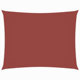 Voile De Parasol Tissu Oxford Rectangulaire Terre Cuite Couleur Terre Cuite