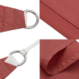 Voile De Parasol Tissu Oxford Rectangulaire Terre Cuite Couleur Terre Cuite