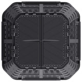 Composteur De Jardin Noir 93,3X93,3X113 Cm
