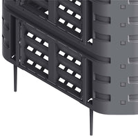 Composteur De Jardin Noir 93,3X93,3X113 Cm