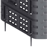 Composteur De Jardin Noir 93,3X93,3X113 Cm