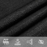 Voile D'ombrage 160 G/M² Rectangulaire Pehd Noir