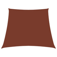 Voile De Parasol Tissu Oxford Trapèze Terre Cuite