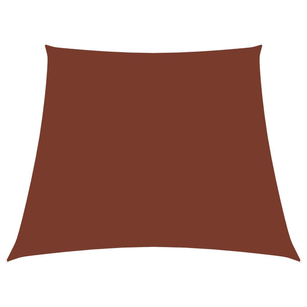 Voile De Parasol Tissu Oxford Trapèze Terre Cuite