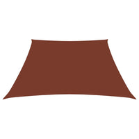 Voile De Parasol Tissu Oxford Trapèze Terre Cuite