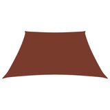 Voile De Parasol Tissu Oxford Trapèze Terre Cuite