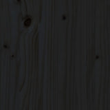 Composteur Noir 63,5X63,5X77,5 Cm Bois Massif De Pin