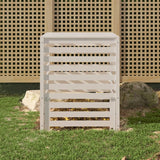 Composteur Noir 63,5X63,5X77,5 Cm Bois Massif De Pin