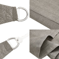 Voile D'ombrage 160 G/M² Rectangulaire 3X4,5 M Pehd Gris Clair