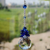 Sphère Prismatique Fengshui Cristal Bleu - Jardinna