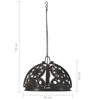 abat jour industriel noir design roue dentee 5 | jardinna