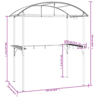 abri barbecue moderne acier inoxydable 5 | jardinna