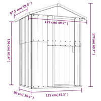 abri jardin acier galvanise pratique resistant 6 | jardinna