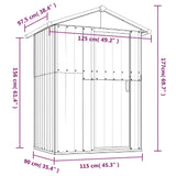 abri jardin acier galvanise pratique resistant 6 | jardinna