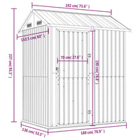 abri jardin acier galvanise rangement robuste pratique 7 | jardinna