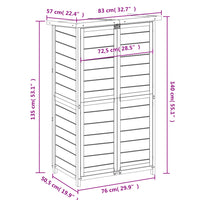 abri jardin bois massif spacieux rangement organise outils 6 | jardinna