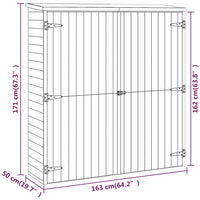 abri jardin bois pin solide armoire pratique rangement doutils 7 | jardinna