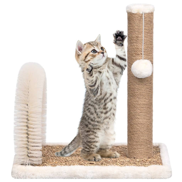 arbre a chat compact brosse toilettage grattoir 42 cm default title 1 | jardinna