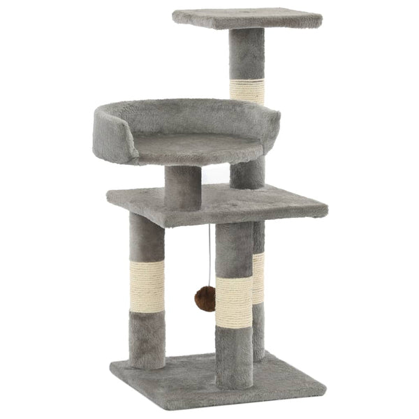 arbre a chat catperch 65 griffoirs sisal gris | jardinna