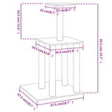 arbre a chat cosycat 85 griffoirs sisal 3 | jardinna