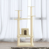 arbre a chat felix tower 110 griffoirs sisal creme | jardinna