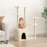 arbre a chat luxcat 107 griffoirs sisal creme | jardinna