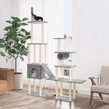 arbre a chat nimblegiant 279 edition majestueuse gris clair | jardinna