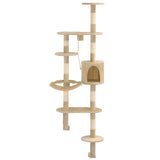 arbre a chat mural climbcat tall 194 griffoirs sisal 0 | jardinna