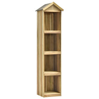 armoire jardin bois rangement durable 36 x 36 x 163 cm | jardinna