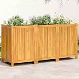 bac a fleurs acacia massif sac non tisse drainage 150 x 50 x 75 cm 1 | jardinna