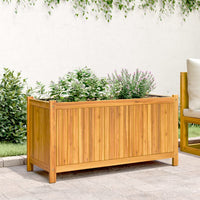 bac a fleurs acacia massif sac non tisse drainage 3 | jardinna
