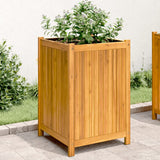 bac a fleurs acacia massif sac non tisse drainage 50 x 50 x 75 cm 1 | jardinna