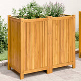 bac a fleurs acacia massif sac non tisse drainage 80 x 42 x 75 cm 1 | jardinna