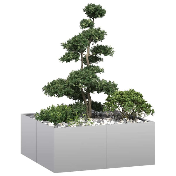 bac a fleurs rectangulaire acier design tailles variees 100 x 100 x 40 cm 1 | jardinna