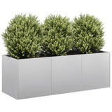 bac a fleurs rectangulaire acier design tailles variees 120 x 40 x 40 cm 1 | jardinna
