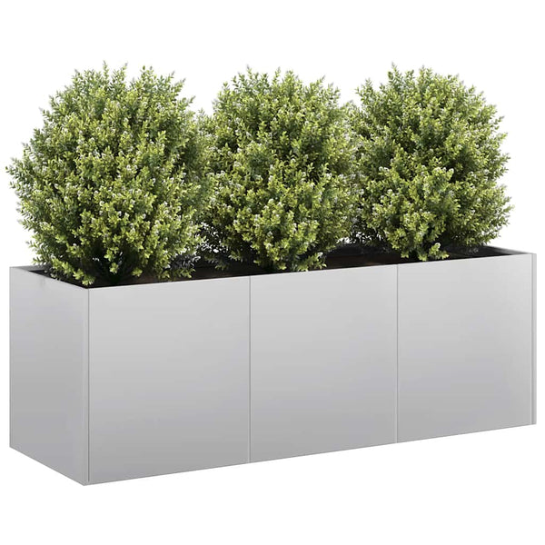 bac a fleurs rectangulaire acier design tailles variees 120 x 40 x 40 cm 1 | jardinna